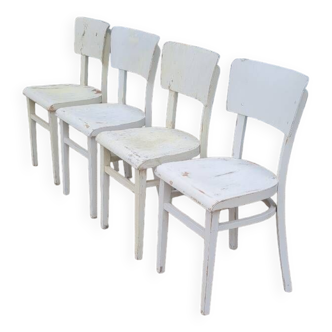 Set de quatre chaises bistrot thonet