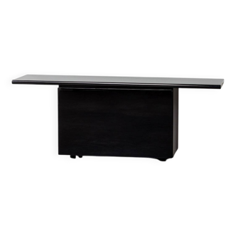 Giotto Stoppino for Acerbis Black Sheraton Sideboard Italy 1980s