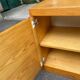 1970s wooden low storage chest.