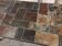 Table basse en ardoise et fer 1960