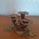 Brass flower candle holder