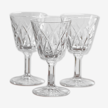 Lot de 3 verres à pied