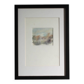 Abstract watercolour vintage painting in light shades