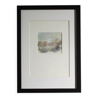 Abstract watercolour vintage painting in light shades