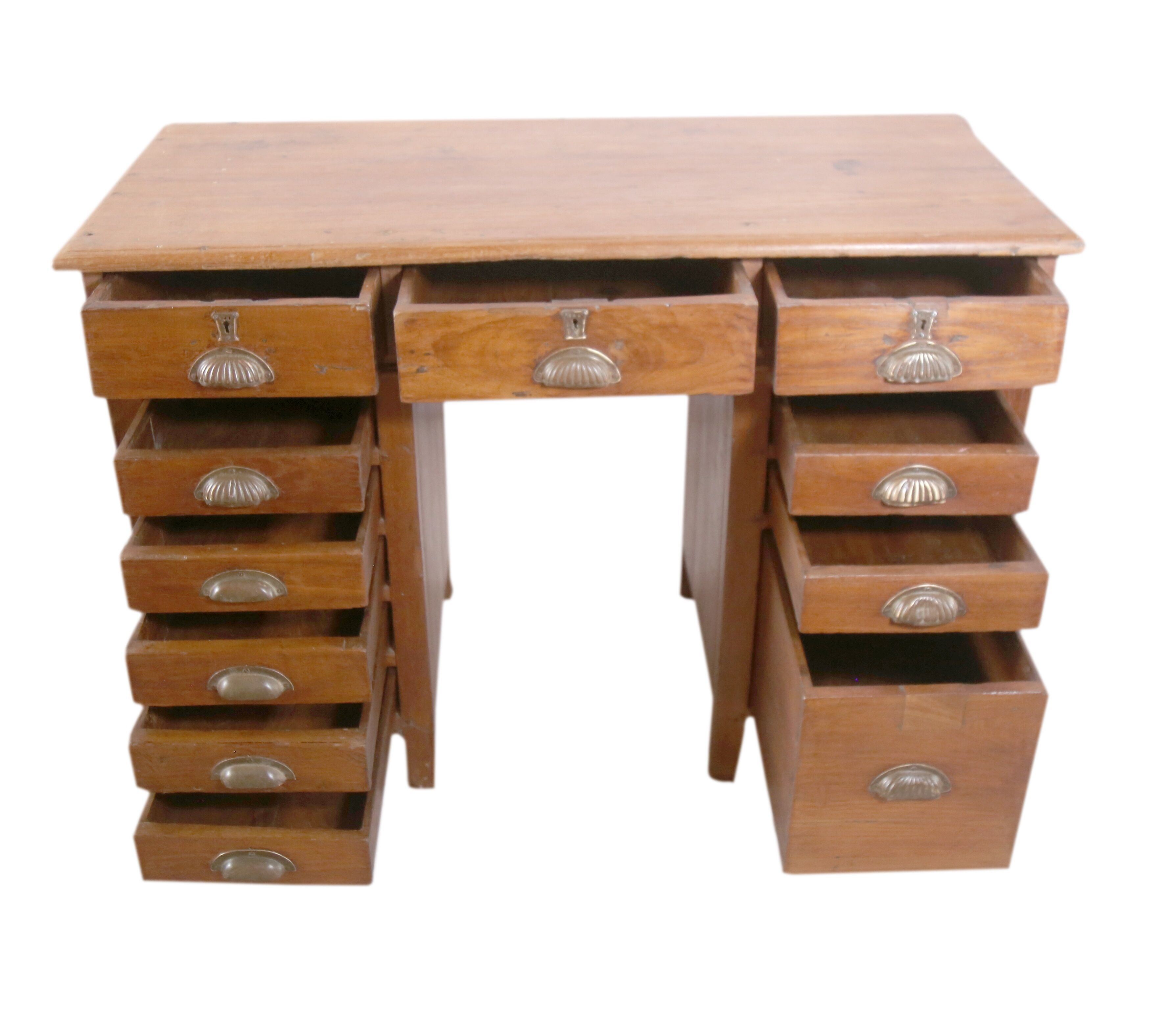 American teak desk cicra 1940