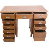 American teak desk cicra 1940