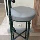 Set of 4 patinated bronze stools in the spirit of Giacometti.