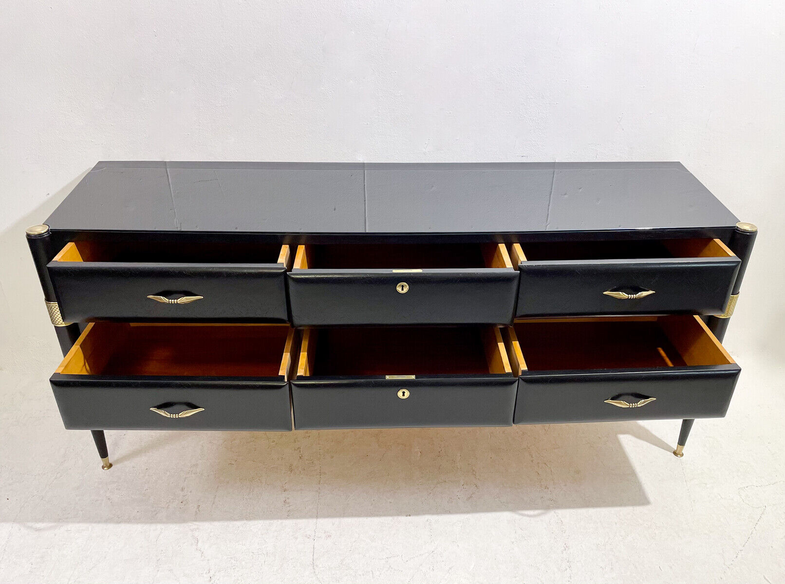 Mid-Century Modern Italian Wooden Sideboard, 1960s