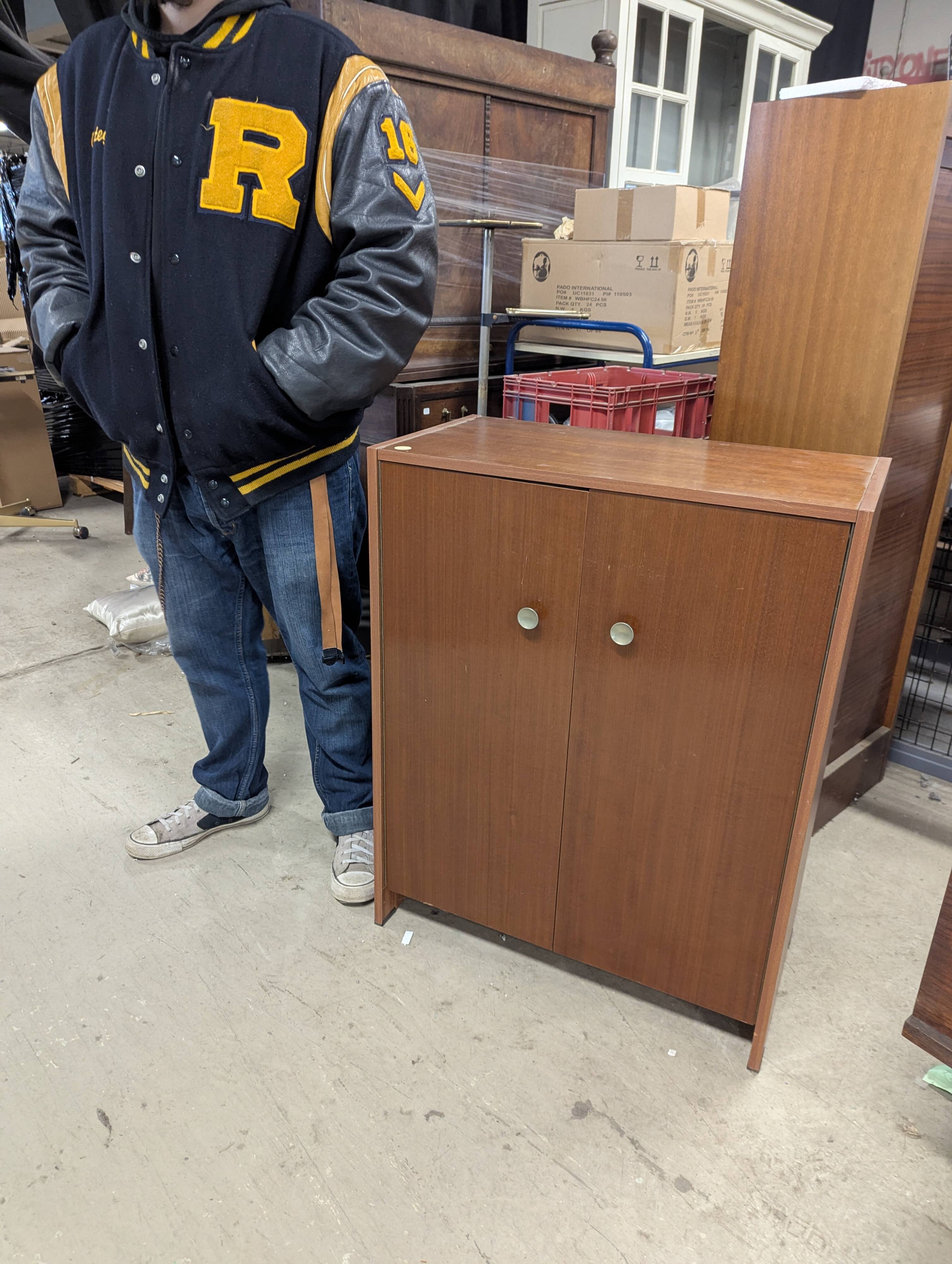 Meuble de rangement vintage en teck