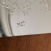 Vintage German floral metal plate by WMF