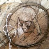 Asian straw and rattan hat