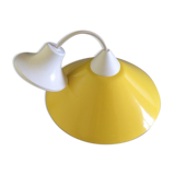 Yellow conical lamp in lacquered steel