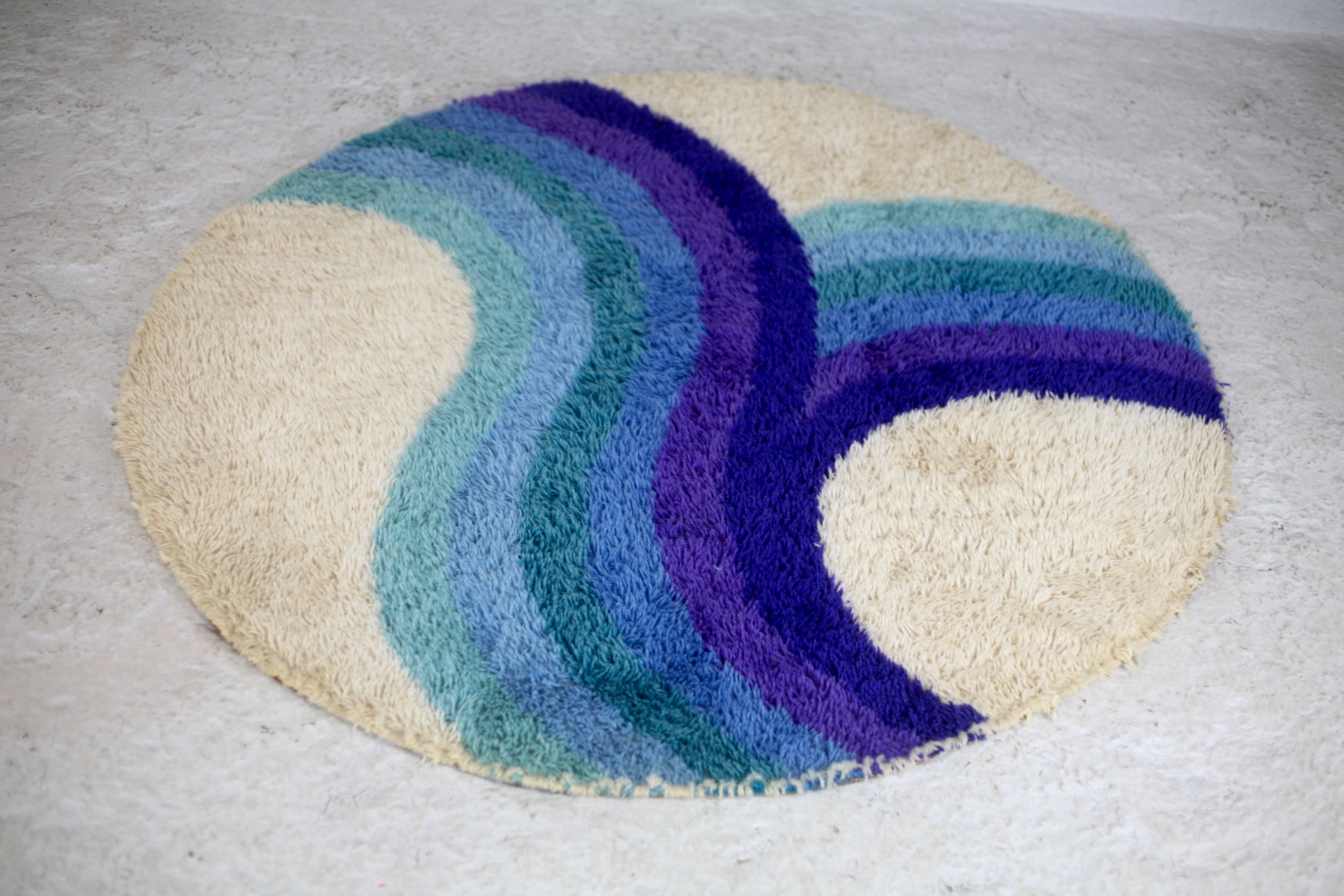 Carpet "Rainbow", Edition Desso, wool, circa 1970