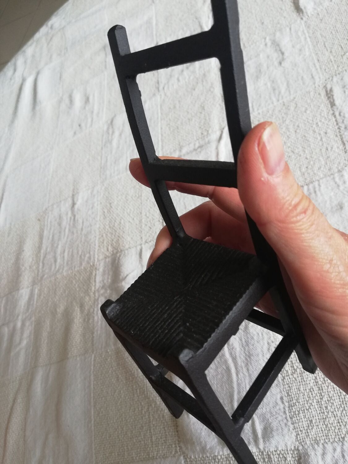 Chaise miniature fer forgé