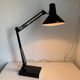 Lampe vintage 1970 d'architecte Twist noire bureau - 70 cm