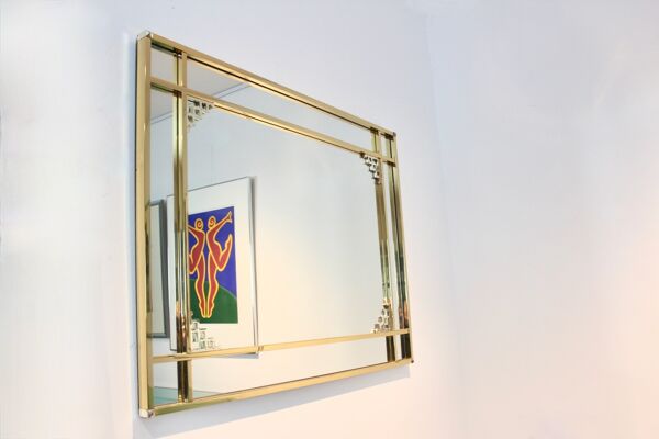 Miroir graphique par Belgochrom 105x80cm