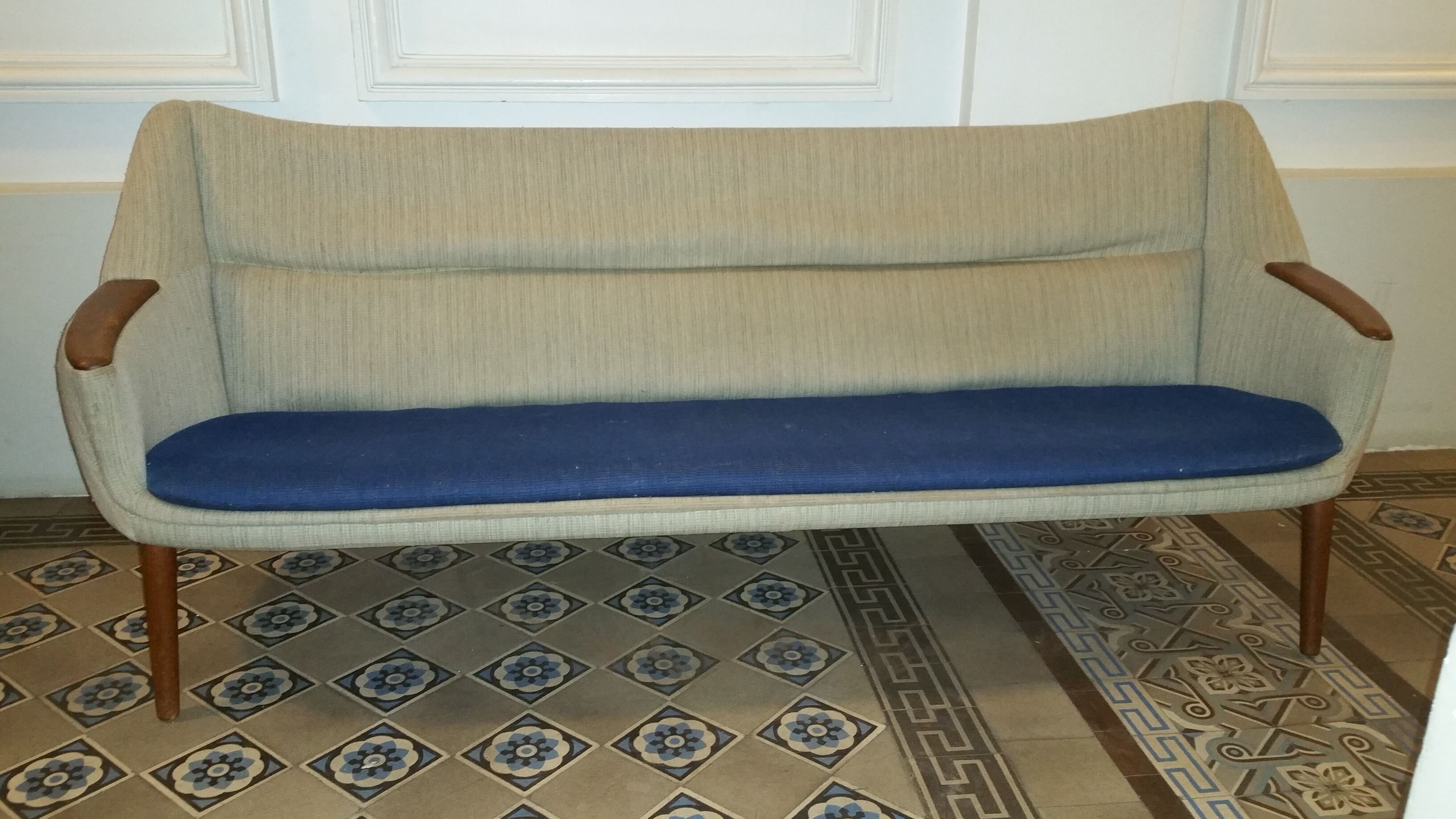 Rotex egg, 50s 60s danish sofa couch sculptural bi color