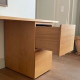Veneered oak desk
