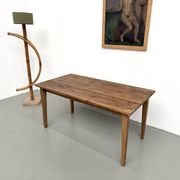 Table de ferme aux pieds fuseaux, L155 cm