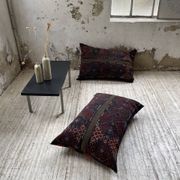 Pair of vintage XXL Kilim cushions