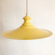 Vintage pendant lamp yellow metal