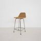 Rohe Noordwolde rattan and metal bar stool, The Netherlands 1950's