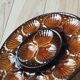 large earthenware dish for oysters or scallops