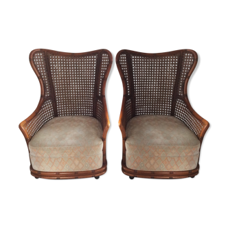 Pair of Giorgetti armchairs from the 70s