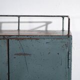 Armoire de style industriel à patine bleue (c.1950)