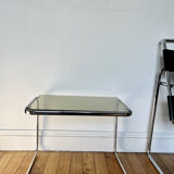 Vintage smoked glass side table