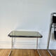 Vintage smoked glass side table