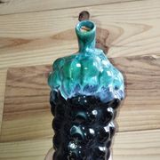 Vintage Vallauris jug in ceramic barbotine with grape decoration – 1950s