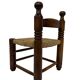 Vintage French wicker chair Charles Dudouyt Design