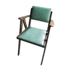 fauteuil vintage en bois