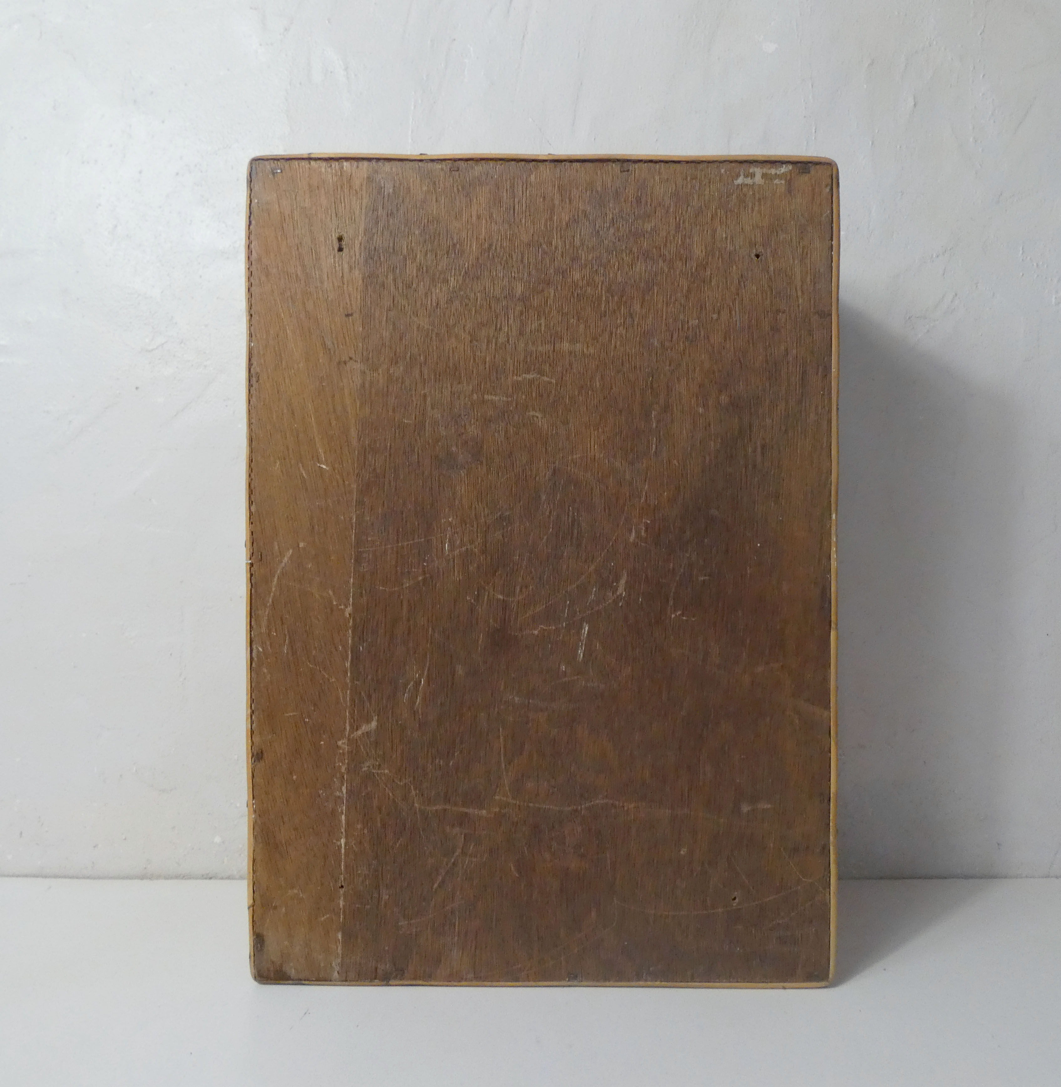 old Vintage rattan medicine cabinet