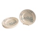 Lot 6 Deep Plates Faience Longwy Model Mignon