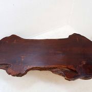 Large brutalist "live edge" mid-century coffee table