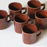 6 espresso cups from Sarreguemines France