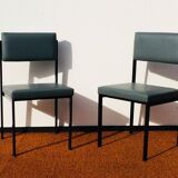 Pair of Pastoe style chairs. Vintage 60s.