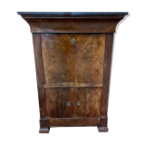 old secretary, Restoration era, lock and clover key, nineteenth century