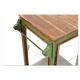 Showcase on patinated wooden legs