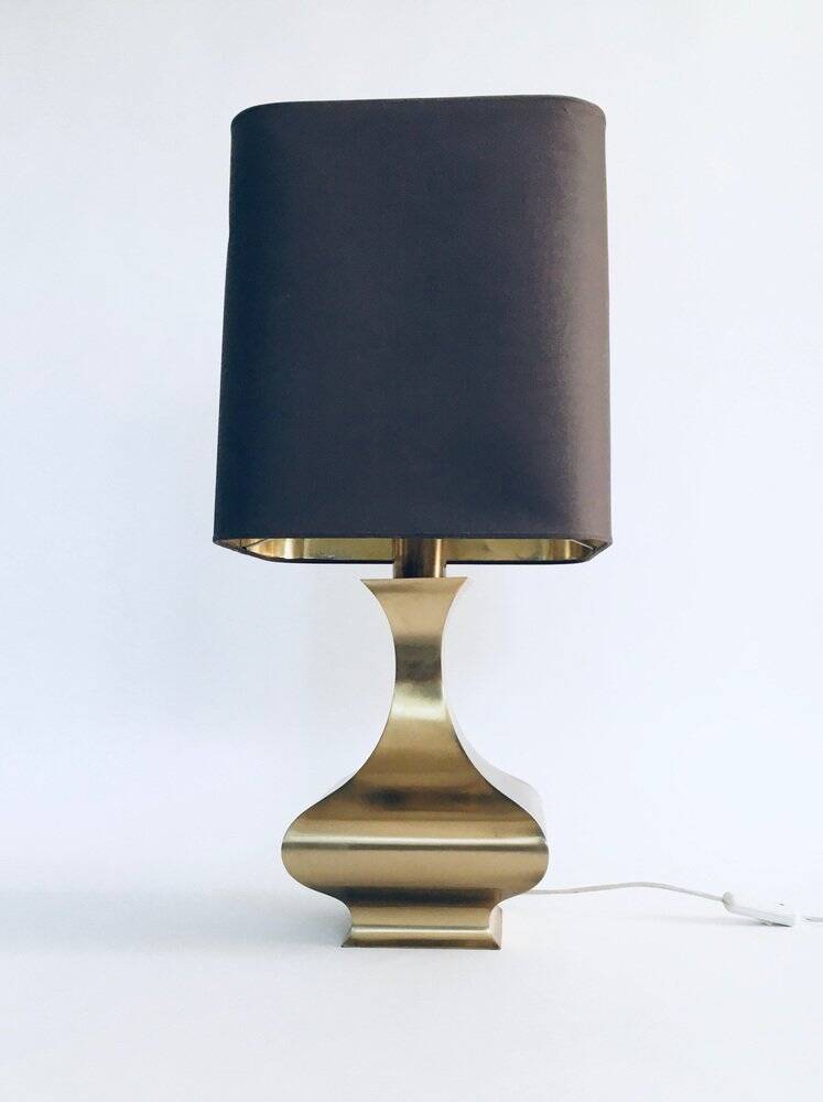 Hollywood Regency Style Brass Table Lamp, 1970s
