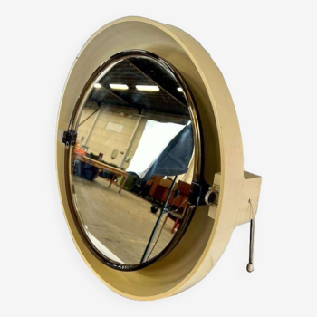 Miroir vintage de l'ère spatiale allibert avec éclairage