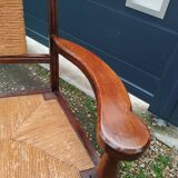 Pair of old brutalist design armchairs