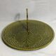 Cheese platter gien france ceramic with handle brass