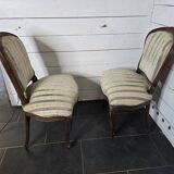 Paire de chaises style Louis XV