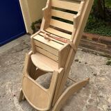 Wooden high baby chair