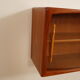 Buffet vintage | Porte coulissante en verre | Flottant | 160 cm