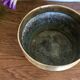 Cache-pot en laiton vintage