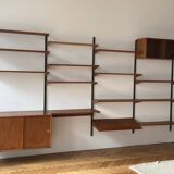 Kai Kristiansen teak wall unit for Feldballes Møbelfabrik